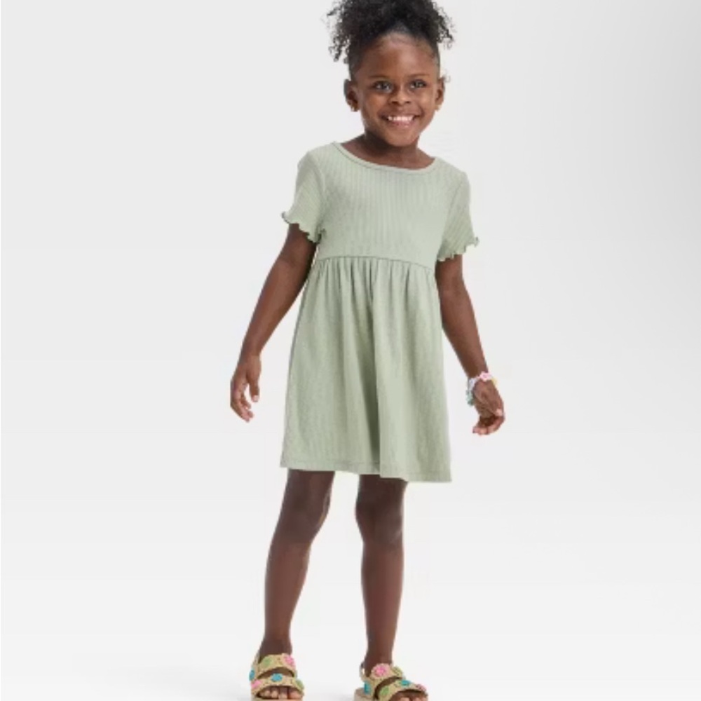 Toddler Girls' Short Sleeve Ribbed Dress - Cat & Jack™